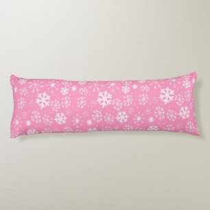 Snowflake Snowstorm i Pastellns Rosa Kroppskudde