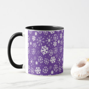 Snowflake Snowstorm med Lila Mugg