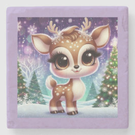 Snowflake Sparkle Baby Reindeer Stenunderlägg