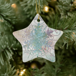Snowflake Star Helgdag Ornament