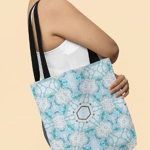 Snowflake Star i Ice Blue Tygkasse