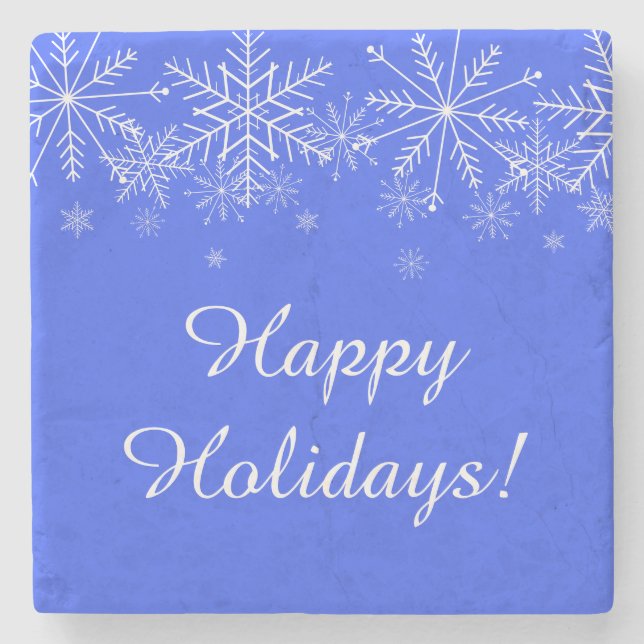 Snowflake Stone Coaster Stenunderlägg (Framsidan)