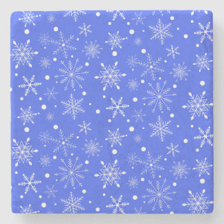Snowflake Stone Coaster Stenunderlägg