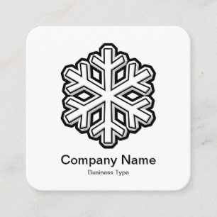Snowflake Symbol Fyrkantigt Visitkort