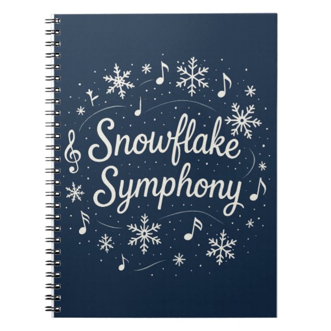 Snowflake Symphony  Anteckningsbok (Framsidan)