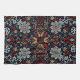 Snowflake Symphony på jul Kökshandduk