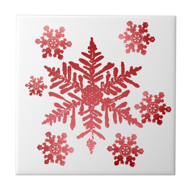 Snowflake Tile Trivet Kakelplatta (Framsidan)