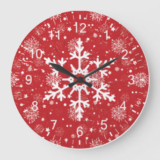 Snowflake Time Stor Klocka