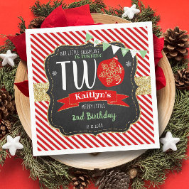 Snowflake Turning 2! Jul 2:a födelsedag Pappersservett