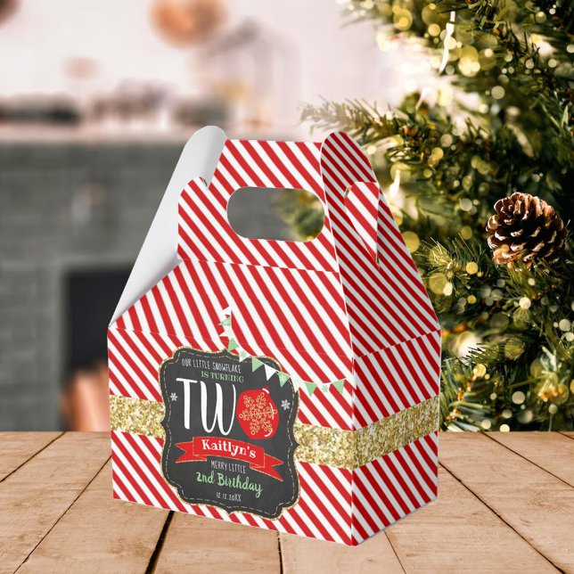 Snowflake Turning 2! Jul 2:a födelsedag Presentaskar (Skapare uppladdad)