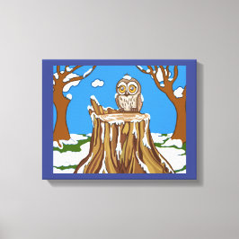 Snowflake Uggla Canvastryck