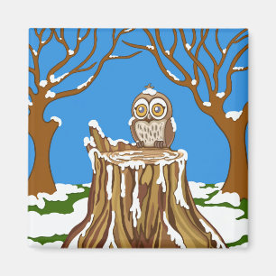 Snowflake Uggla Magnet