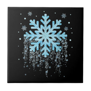 Snowflake Vinter-jul Kakelplatta
