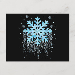 Snowflake Vinter-jul Vykort