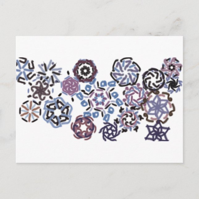 Snowflake-vinter Vykort (Framsida)