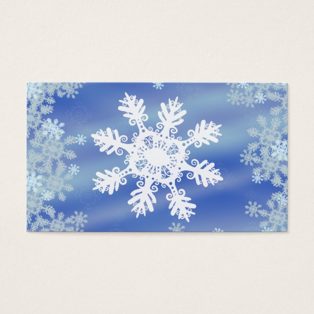 Snowflake Visitkort (Framsidan)