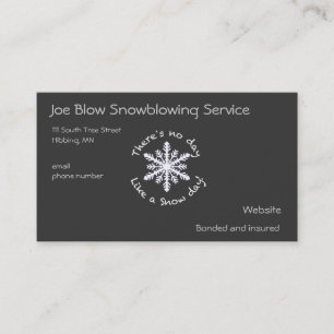 Snowflake Visitkort