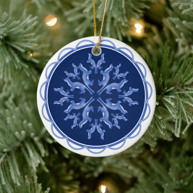 Snowflake Weasel Ornament (Träd)