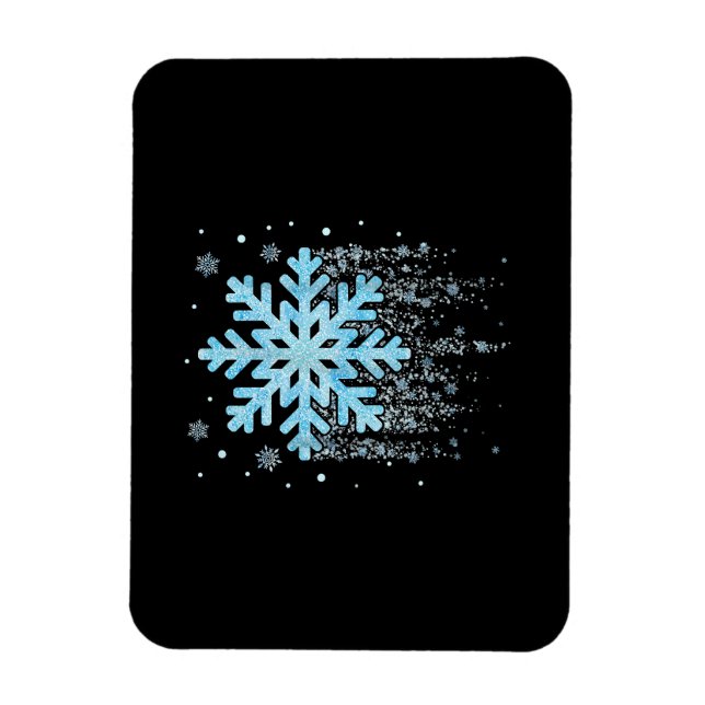 Snowflake Winter-julmatchning Manar Womens Ki Magnet (Vertikal)