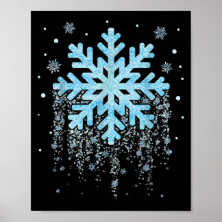 Snowflake Winter-julmatchning Manar Womens Ki Poster