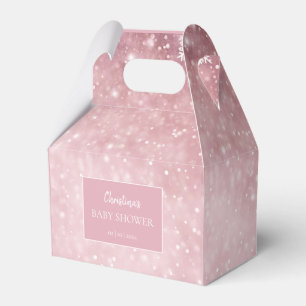 Snowflake Winter Wonderland Baby Shower Rosa Presentaskar