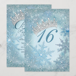Snowflake Winter Wonderland-inbjudningar Inbjudningar