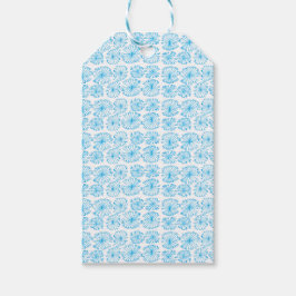 Snowflake Wrapping Paper Presentetikett