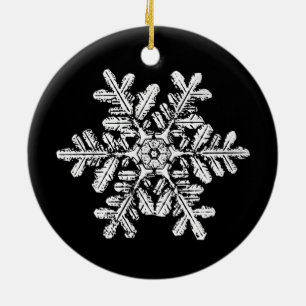 Snowflakefotoprydnad Julgransprydnad Keramik