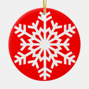 Snowflakejulprydnad Julgransprydnad Keramik