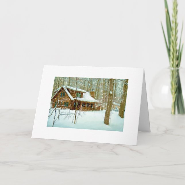 Snowflakekabinkort Helgkort (Framsida)