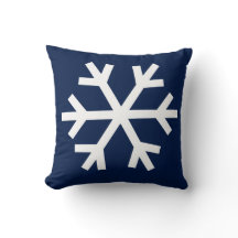 Snowflaken kudder - marinblått
