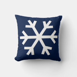 Snowflaken kudder - marinblått kudde