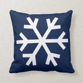Snowflaken kudder - marinblått kudde