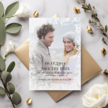 Snowflakes photo winter wedding