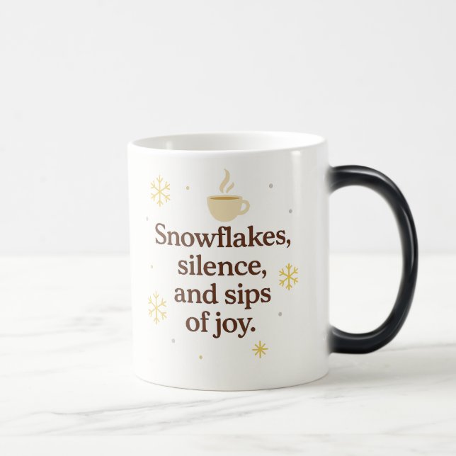 Snowflakes, Silence, and Sips of Joy | Cozy Winter Magisk Mugg (Höger)