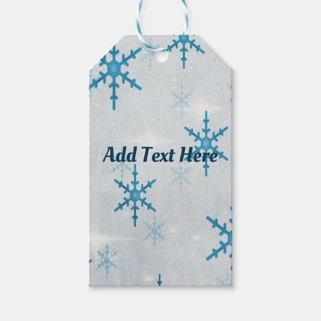 SnowflakesBling-Personlig Presentetikett (Framsidan)