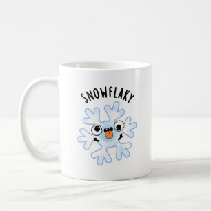 Snowflaky Funny Snö Flake Pun Kaffemugg