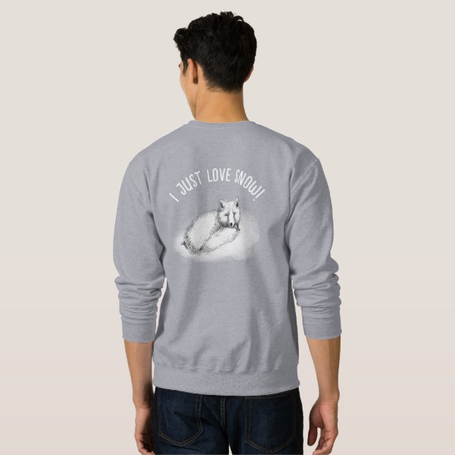 Snowfox Lång Ärmad Tröja (Hel baksida)