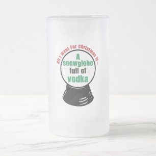 snowglobe frostat ölglas