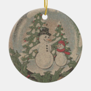 Snowglobe Julgransprydnad Keramik