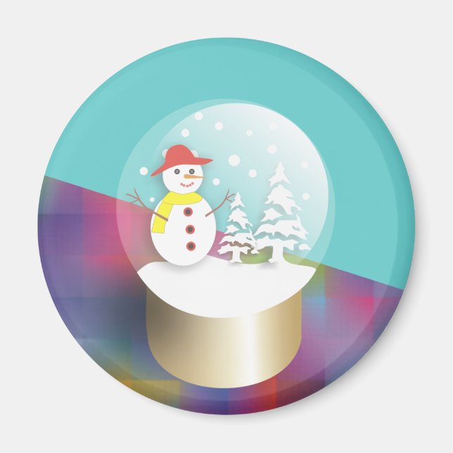Snowglobe Magnets Magnet (Framsidan)