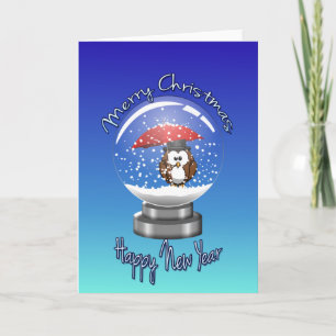 snowglobe uggla helgkort