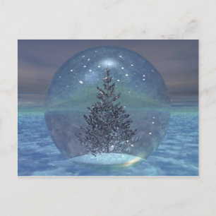 Snowglobe-vykort Vykort