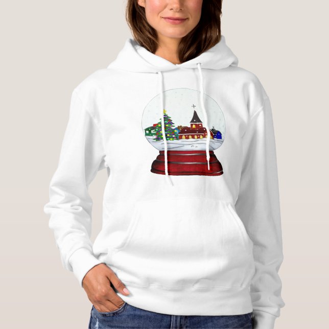 Snowglobe Whimsey Catholisk Helgdag T Shirt (Framsida)