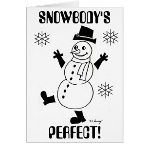 Snowguy "SNOWBODYS PERFEKT" mig ledset kort för