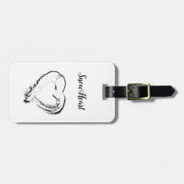 Snowheart Luggage Tag Snowheart Bird Bagagebricka