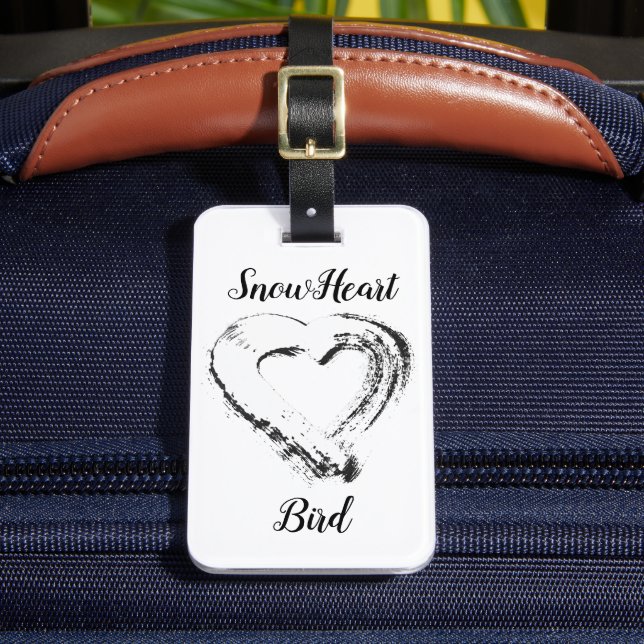 Snowheart Luggage Tag Snowheart Bird Bagagebricka (Framsida Insitu 2)