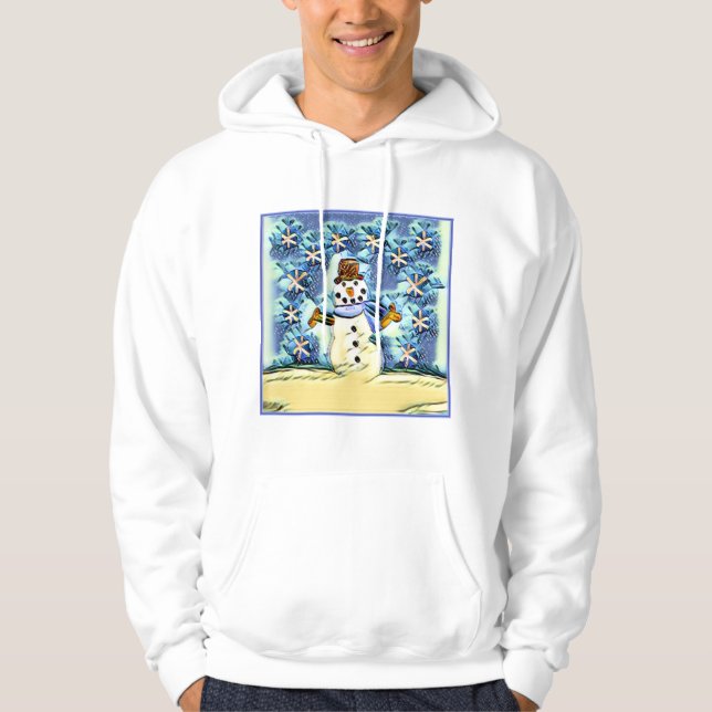 Snowie Snögubbe Hoodie (Framsida)