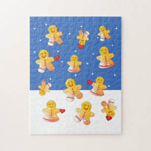 Snowing Gingerbrowpepuzzle Pussel