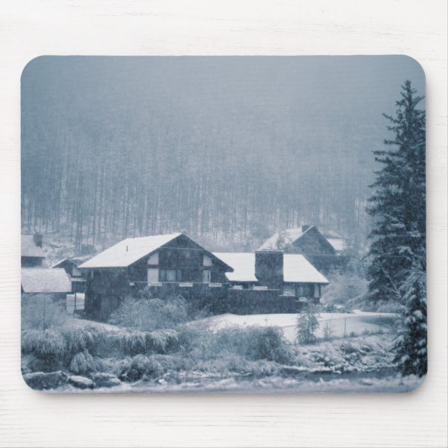 Snowing i Aspen Mousepads Musmatta (Framsidan)